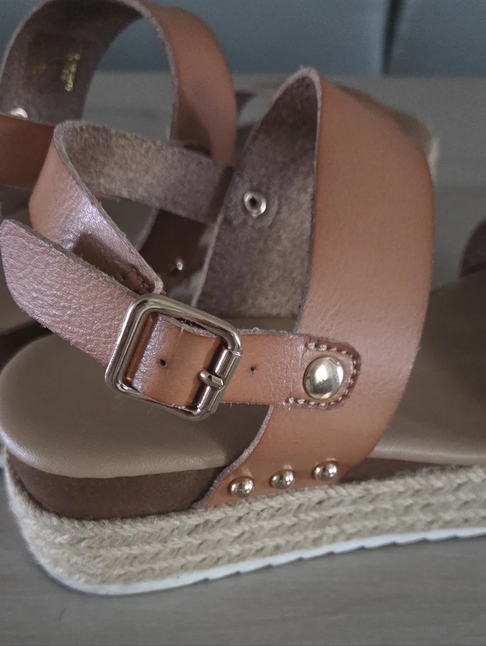Xappeal Amelia Tan Espadrille Platform Sandals for Women Size 5.5